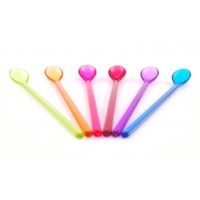 SET 6 CUILLERES A SODA RAINBOW - Visuel 1