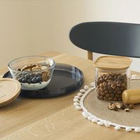 Bol à mixer rond avec couvercle bambou 770 ml - Visuel 1