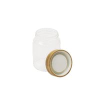 Boîte en verre ronde avec couvercle bambou 450 ml - Visuel 1