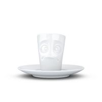Mug expresso visage Perplexe 8cl - Visuel 0