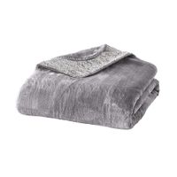 Plaid cosy gris 150 x 200 cm - Visuel 0