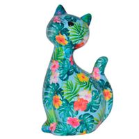 Tirelire chat Caramel Bleu - Visuel 0