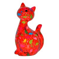 Tirelire chat Caramel Rouge - Visuel 0