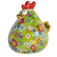 Tirelire poule Matilda fleurs des champs - Visuel 0