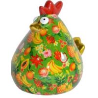 Tirelire poule Matilda décors fruits - Visuel 0