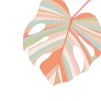 Serviettes en papier PASTEL LEAVE - Visuel 0