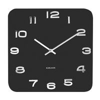 Horloge Vintage Carrée Noire - Visuel 0