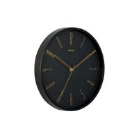 Horloge belle numbers métal noire 35cm - Visuel 1