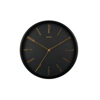Horloge belle numbers métal noire 35cm - Visuel 0