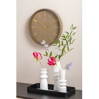 Horloge belle numbers métal vert mousse 35cm - Visuel 3