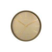 Horloge belle numbers métal vert mousse 35cm - Visuel 0