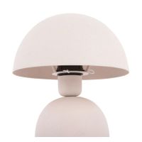 Lampe de table champignon Booz H 29 cm gris chaud - Visuel 1