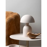 Lampe de table champignon Booz H 29 cm gris chaud - Visuel 3
