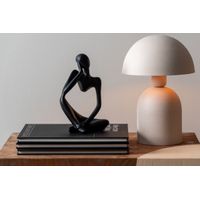 Lampe de table champignon Booz H 29 cm gris chaud - Visuel 4