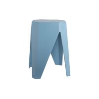 Tabouret Moderne Salon Chambre Leitmotiv Stool Cherish PP Soft Blue Facile à Déplacer