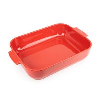 Plat à four rectangulaire rouge 40 cm - Visuel 0