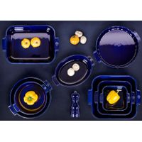Plat à four carré bleu 21 cm - Visuel 2