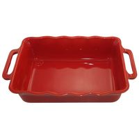 Plat à four Délices rectangulaire 37,5 cm rouge cerise - Visuel 0
