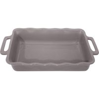 Plat à four rectangulaire Délices gris 31cm - Visuel 0