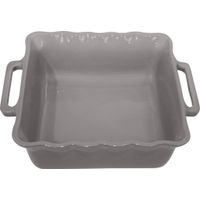 Plat à four carré Délices gris 31,5cm - Visuel 0