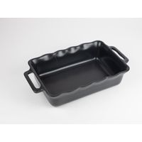 PLAT À FOUR RECTANGULAIRE DÉLICES NOIR 38CM - Visuel 0