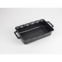 PLAT À FOUR RECTANGULAIRE DÉLICES NOIR 31CM - Visuel 0