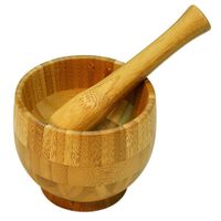 Mortier avec pilon bambou - Visuel 0