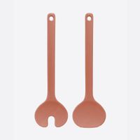 Couverts à salade Bambou Terracotta 27 cm - Visuel 0