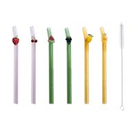 Lot de 6 pailles fruits - Visuel 0
