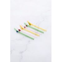 Lot de 6 pailles fruits - Visuel 1