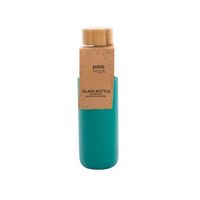 Bouteille verre borosilicate 580 ml vert pétrole - Visuel 1
