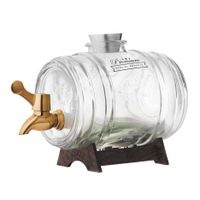 Fontaine à boisson 1L avec support bois - Visuel 0