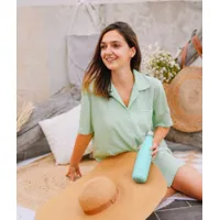 Bouteille isotherme vert menthe 260 ml - Visuel 2