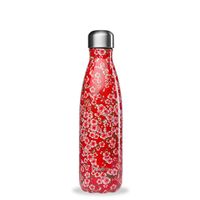 Bouteille isotherme FLOWERS rouge 750 ml - Visuel 0
