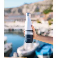 Bouteille isotherme marinière bleue 500 ml - Visuel 2