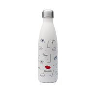 Bouteille isotherme new face blanche 500 ml - Visuel 0
