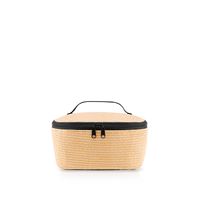 Sac isotherme S pocket raffia noir - Visuel 0