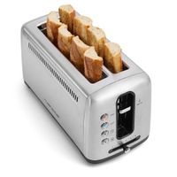 Grille-pain inox 2 fentes 25 cm - Visuel 2