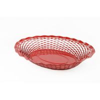Corbeille à pain Vintage rouge 25 x 18 cm - Visuel 0