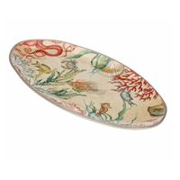 Plat ovale en mélamine Sealife 52 x 30cm - Visuel 2