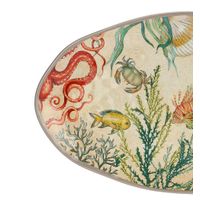 Plat ovale en mélamine Sealife 52 x 30cm - Visuel 1