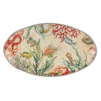 Plat ovale en mélamine Sealife 52 x 30cm - Visuel 0