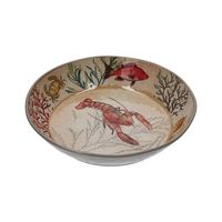 Plat à pâtes en mélamine Sealife 37cm - Visuel 0