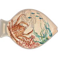 Plat poisson en mélamine Sealife 33 x 23cm - Visuel 0