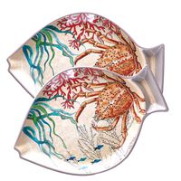 Plat poisson en mélamine Sealife 33 x 23cm - Visuel 3