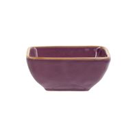 Bol carré Concerto aubergine 8cm - Visuel 0