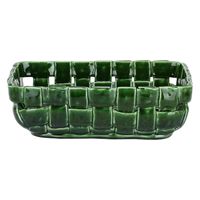 Centre de table rectangulaire Intrecciata vert - Visuel 0