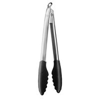 Pince traiteur acier et silicone 30 cm - Visuel 0