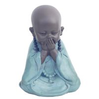 Statue moine bleu - Visuel 0