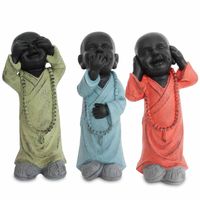Statuette moine rouge - Visuel 1